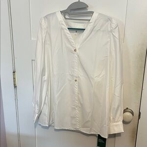 Elegant White Women's Halara Blouse